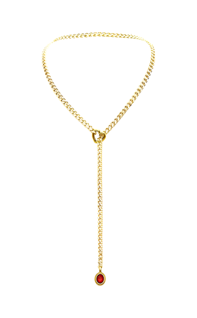 LoveChains™ - Crystal Charm Slip Chain Choker