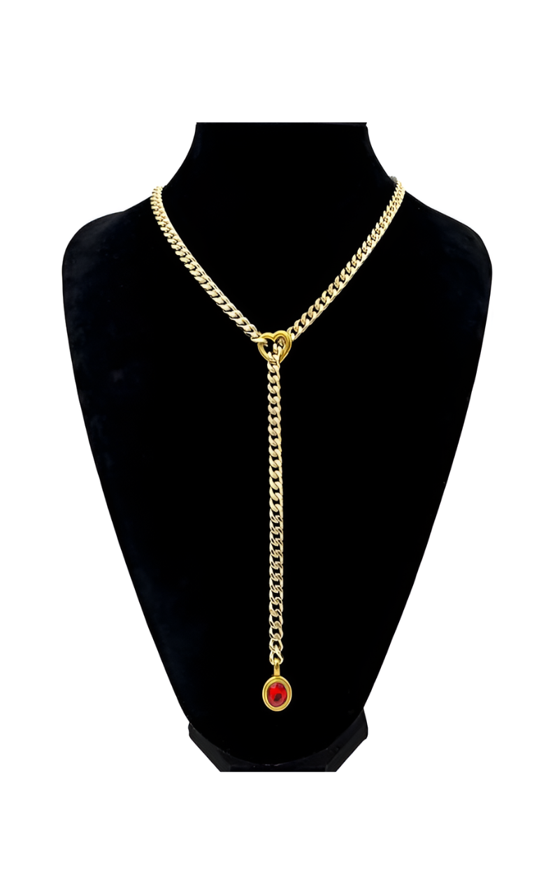 LoveChains™ - Crystal Charm Slip Chain Choker