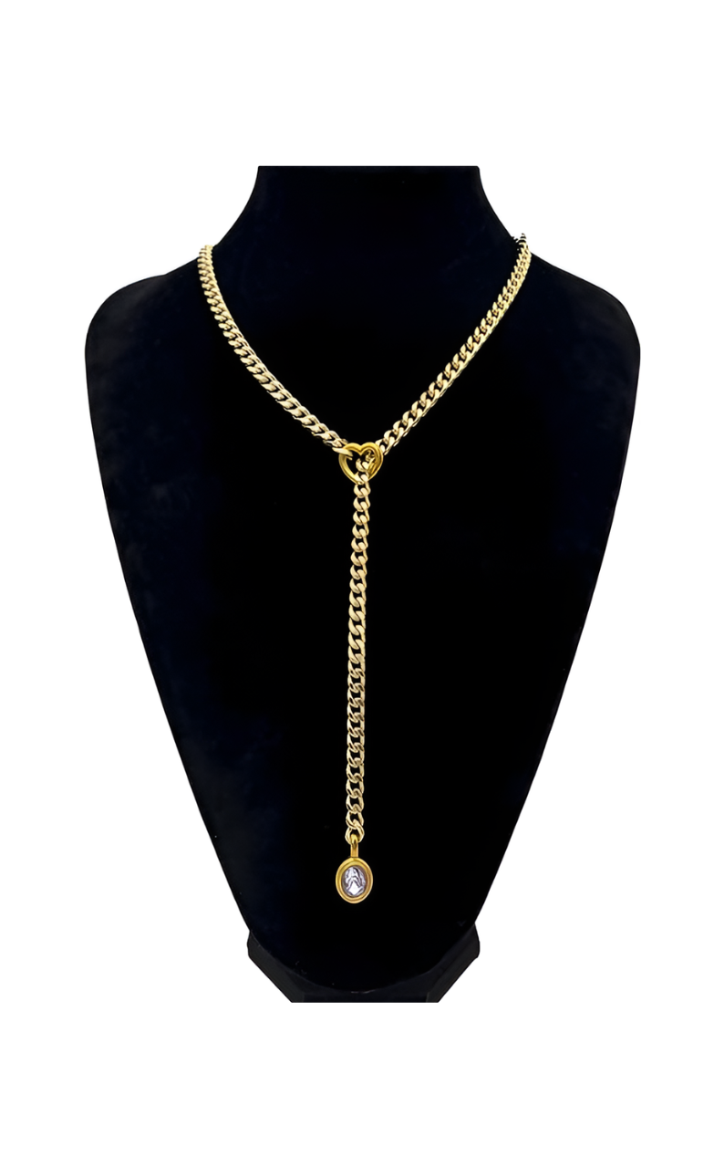 LoveChains™ - Crystal Charm Slip Chain Choker
