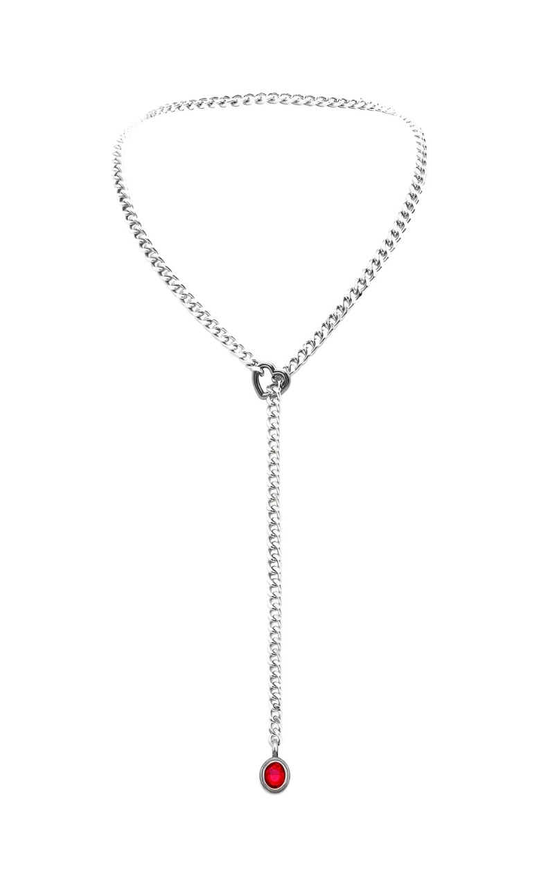 LoveChains™ - Crystal Charm Slip Chain Choker