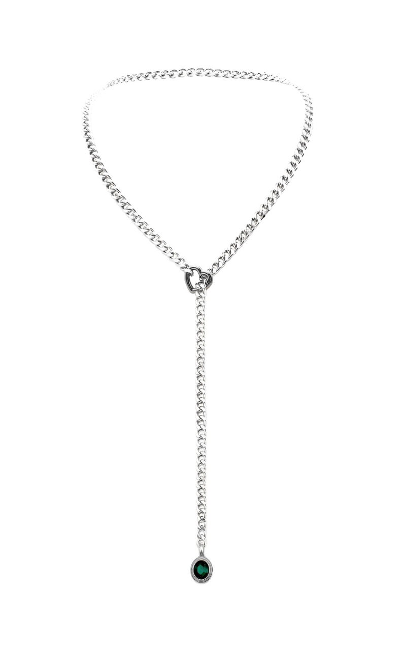 LoveChains™ - Crystal Charm Slip Chain Choker
