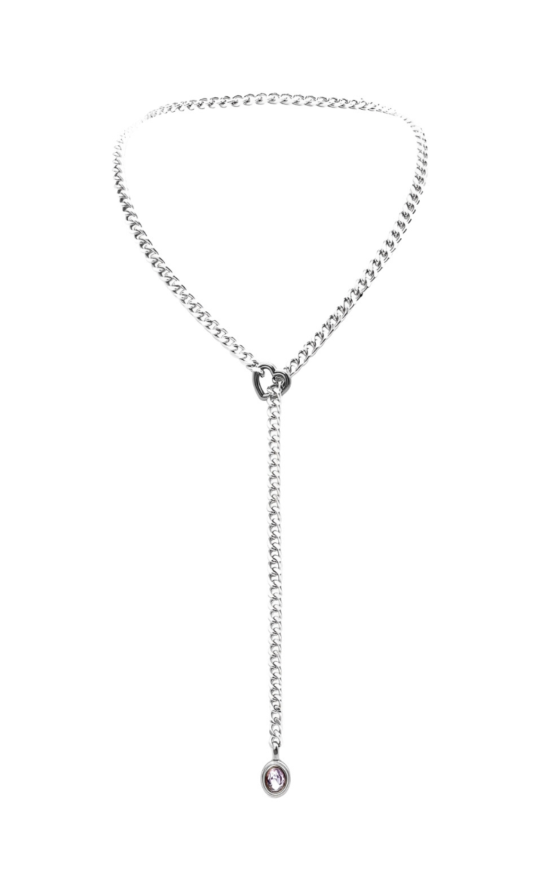 LoveChains™ - Crystal Charm Slip Chain Choker