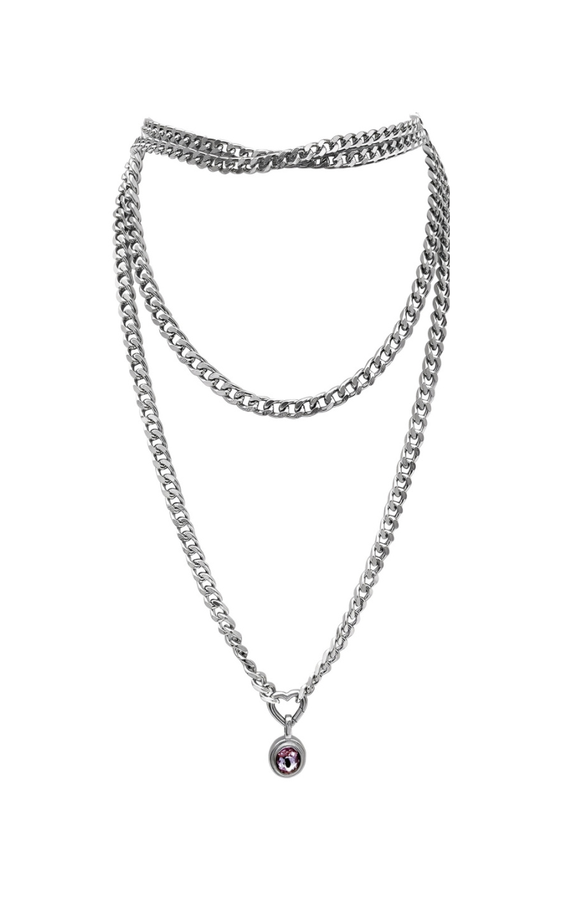 LoveChains™ - Crystal Charm Loop Choker