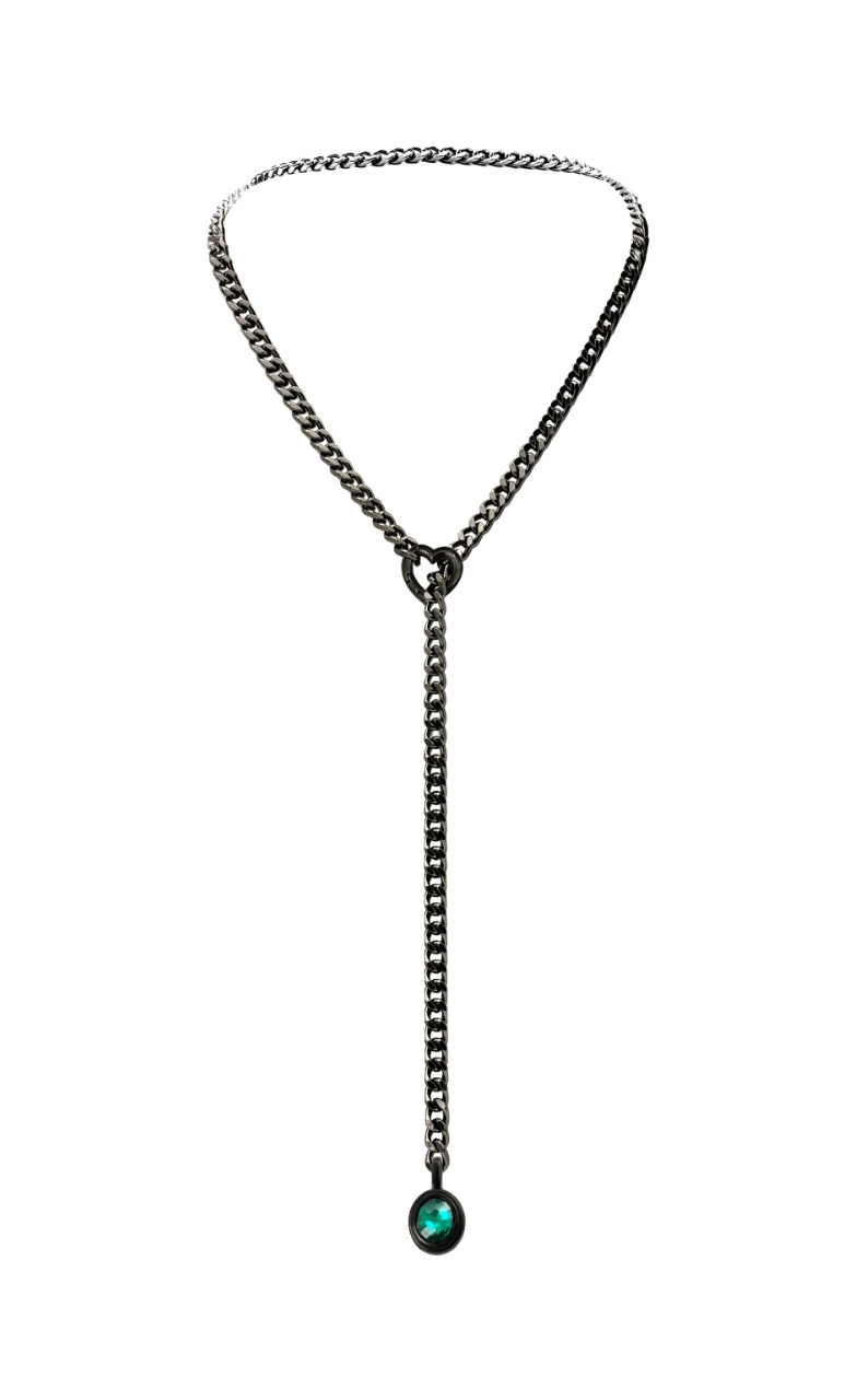 LoveChains™ - Crystal Charm Slip Chain Choker