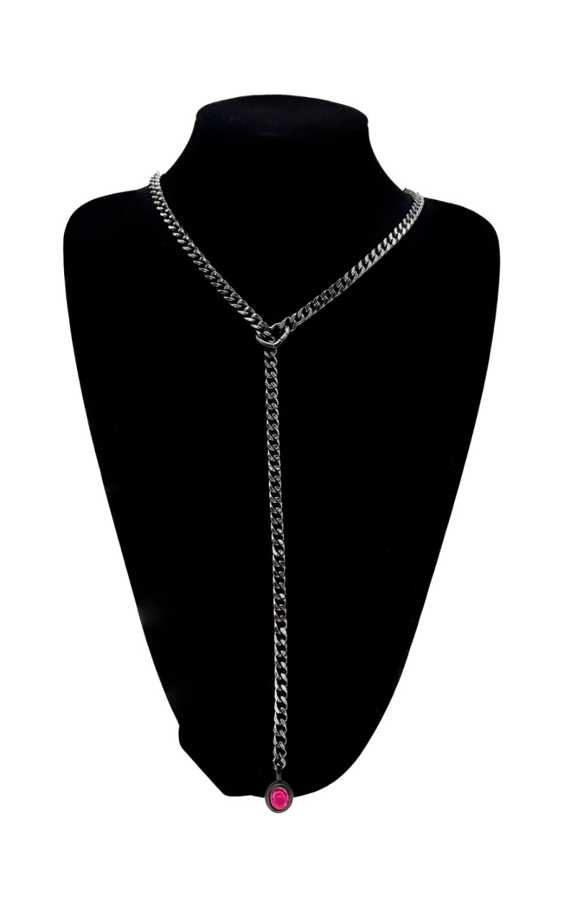 LoveChains™ - Crystal Charm Slip Chain Choker