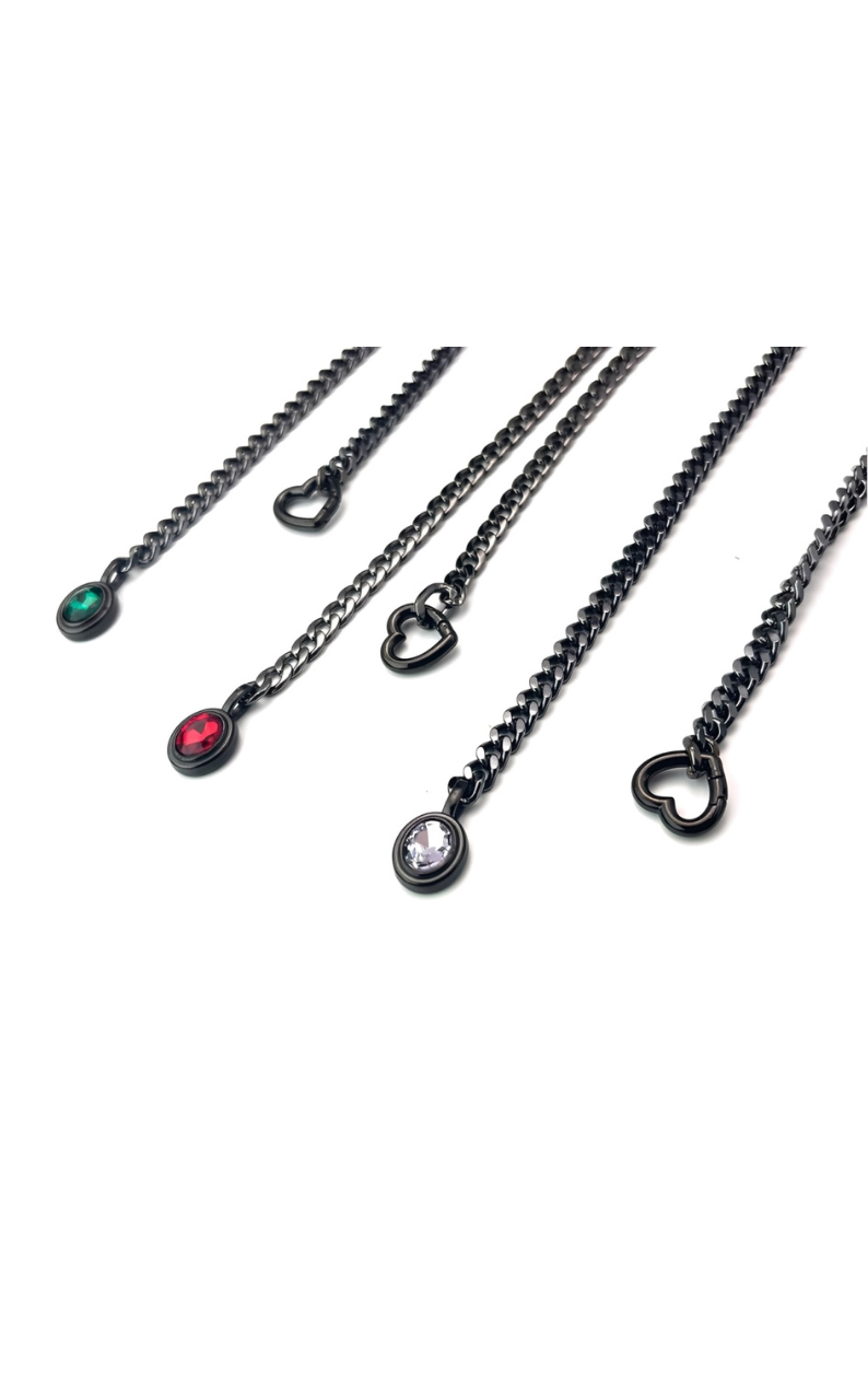 LoveChains™ - Crystal Charm Slip Chain Choker