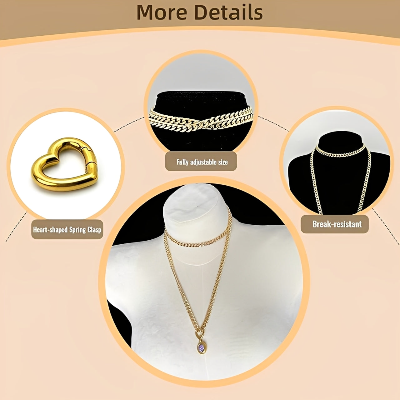 LoveChains™ - Crystal Charm Loop Choker