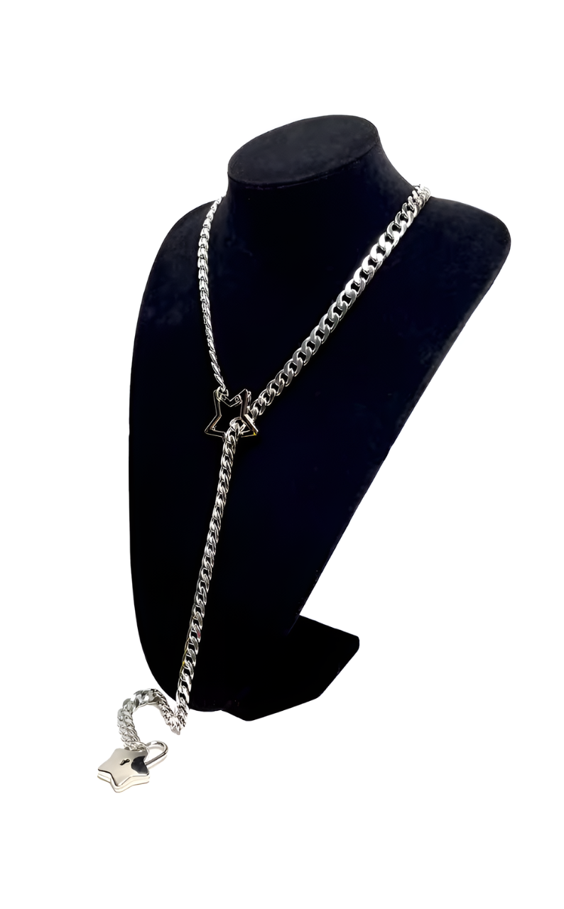 LoveChains™ - Star Lock & Key Slip Chain