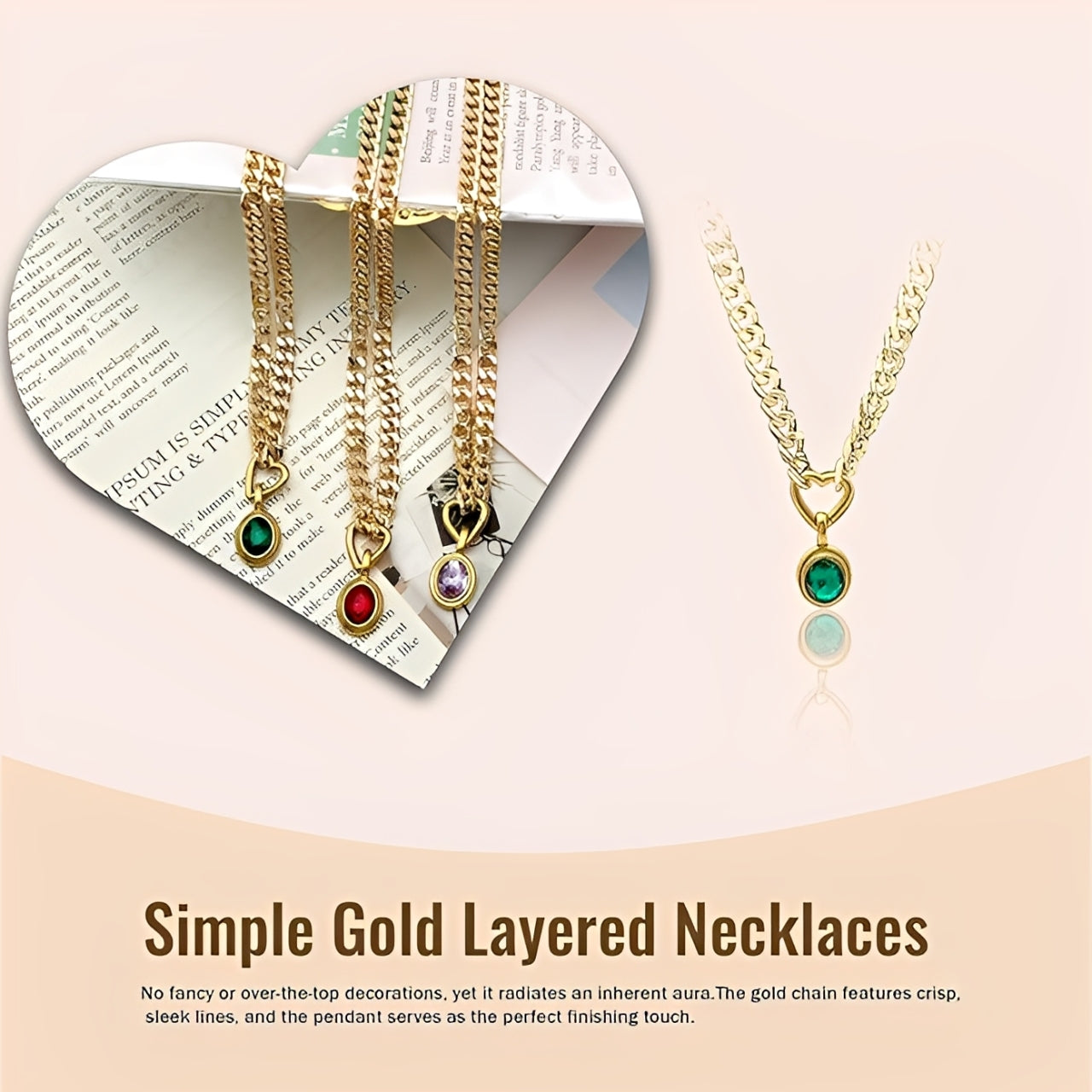 LoveChains™ - Crystal Charm Loop Choker