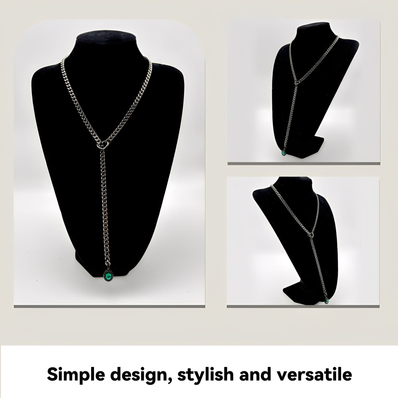 LoveChains™ - Crystal Charm Slip Chain Choker