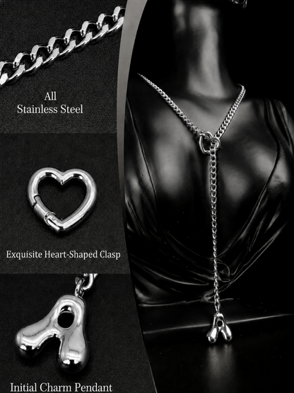 LoveChains™ - Initial Charm Slip Chain Choker