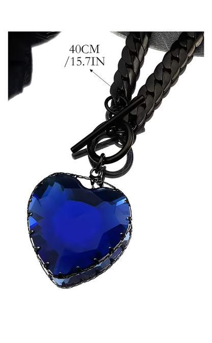 LoveChains™ - Heart Glass Pendant Choker