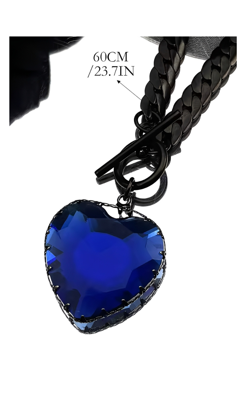 LoveChains™ - Heart Glass Pendant Choker