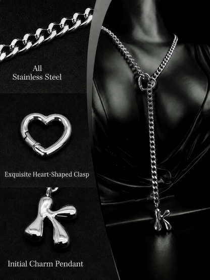 LoveChains™ - Initial Charm Slip Chain Choker