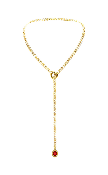 LoveChains™ - Crystal Charm Slip Chain Choker