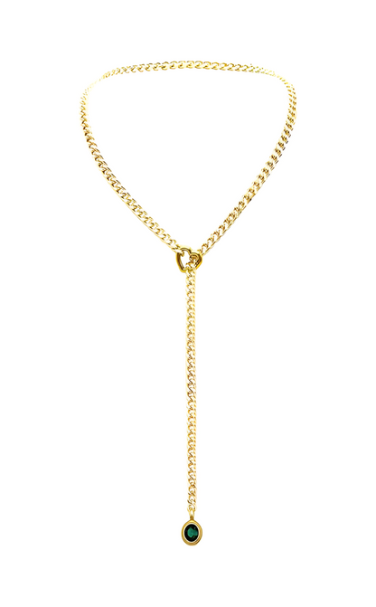 LoveChains™ - Crystal Charm Slip Chain Choker