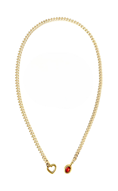 LoveChains™ - Crystal Charm Slip Chain Choker