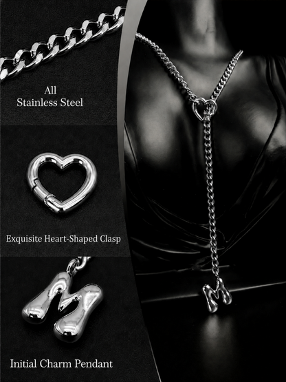 LoveChains™ - Initial Charm Slip Chain Choker