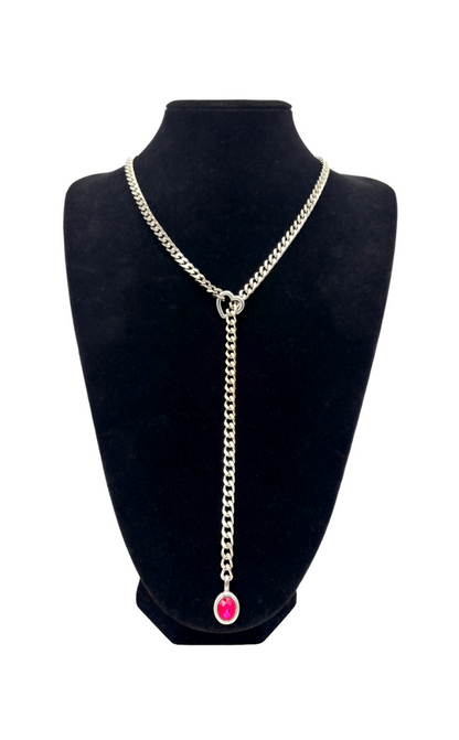 LoveChains™ - Crystal Charm Slip Chain Choker