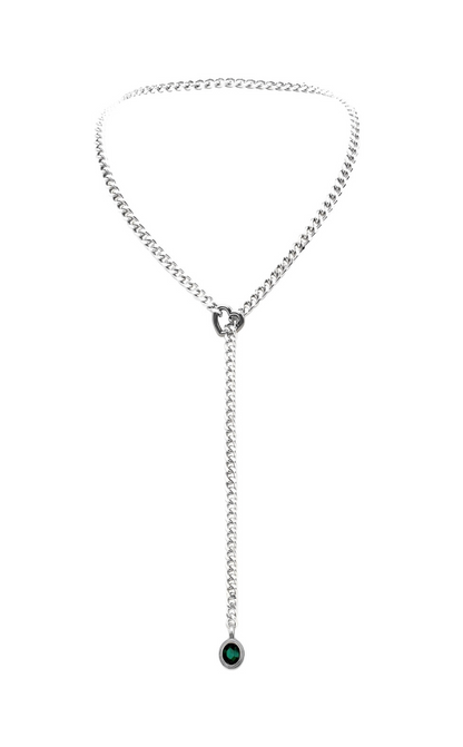 LoveChains™ - Crystal Charm Slip Chain Choker