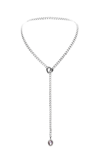 LoveChains™ - Crystal Charm Slip Chain Choker