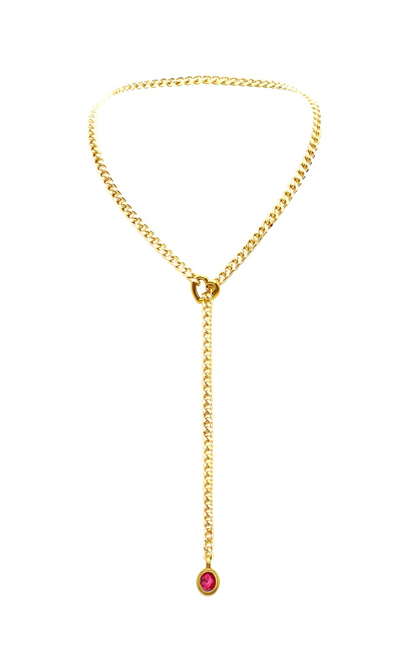 LoveChains™ - Crystal Charm Slip Chain Choker