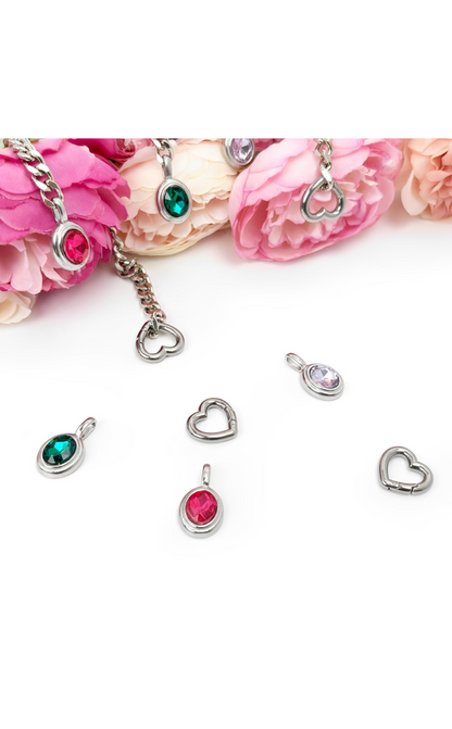 LoveChains™ - Crystal Charm Slip Chain Choker