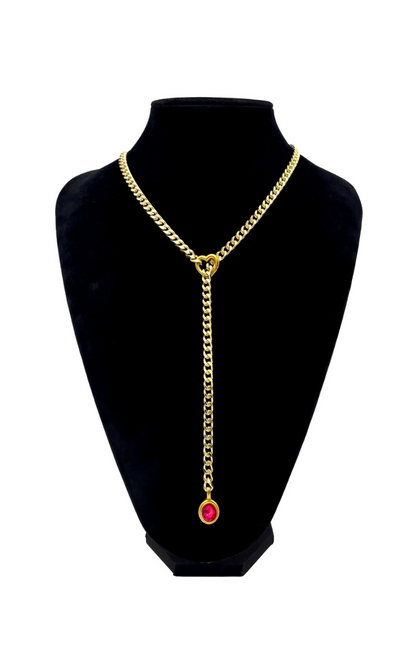 LoveChains™ - Crystal Charm Slip Chain Choker