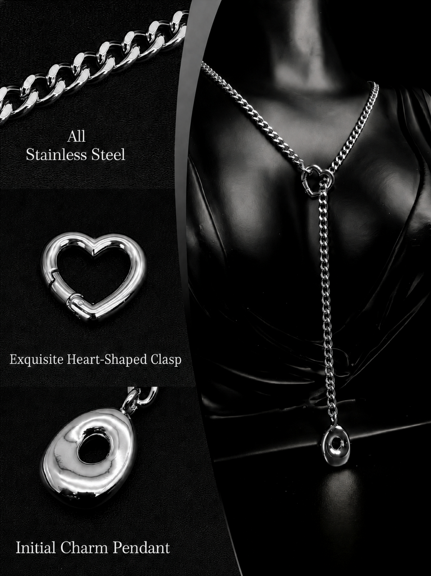 LoveChains™ - Initial Charm Slip Chain Choker