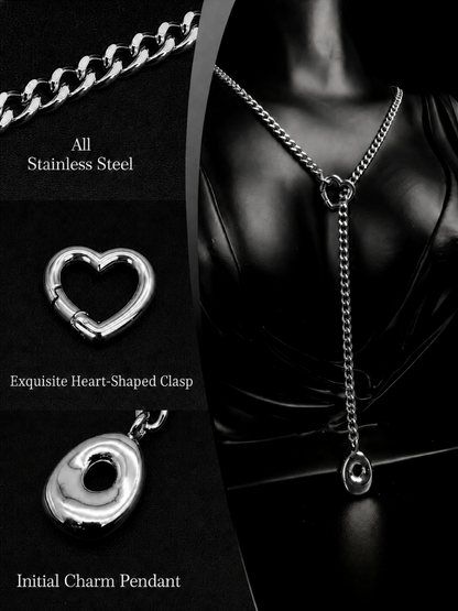 LoveChains™ - Initial Charm Slip Chain Choker