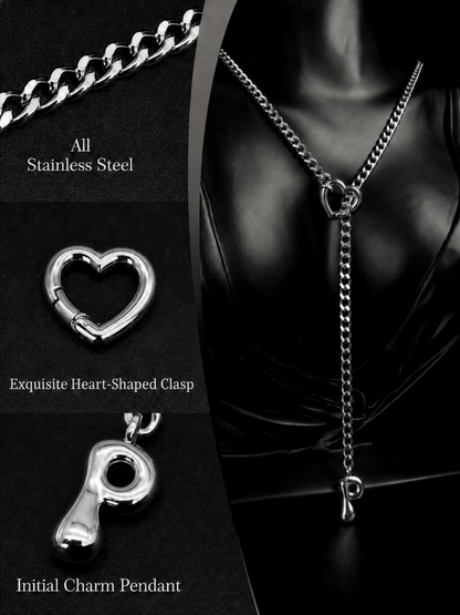 LoveChains™ - Initial Charm Slip Chain Choker