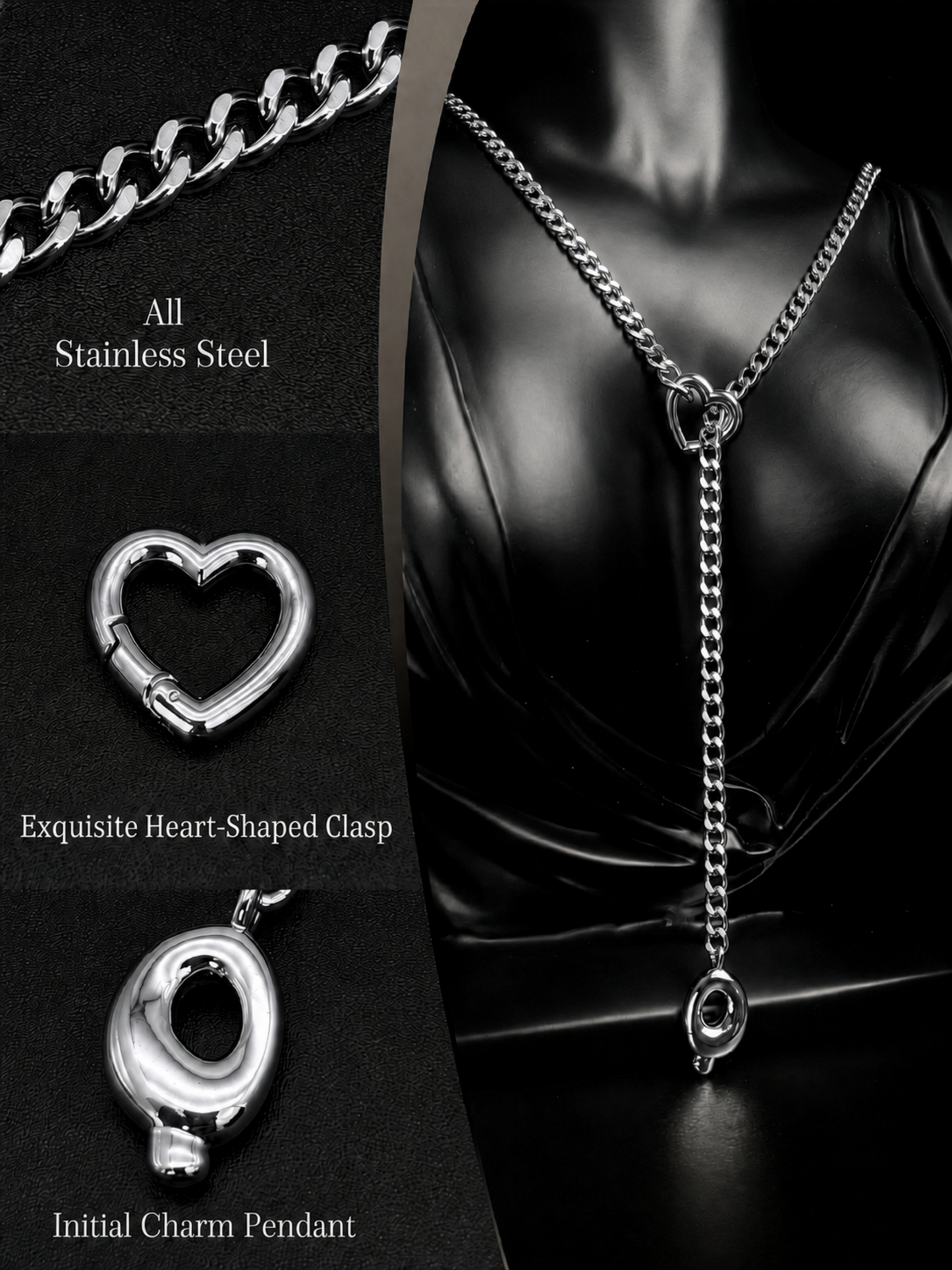 LoveChains™ - Initial Charm Slip Chain Choker