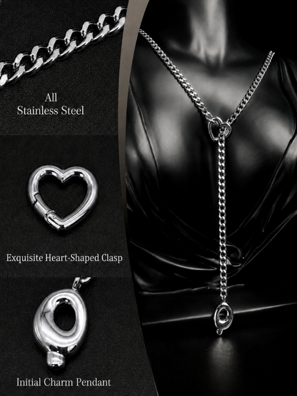 LoveChains™ - Initial Charm Slip Chain Choker