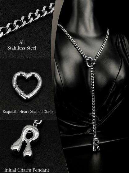 LoveChains™ - Initial Charm Slip Chain Choker