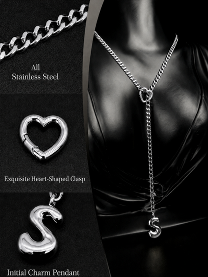 LoveChains™ - Initial Charm Slip Chain Choker