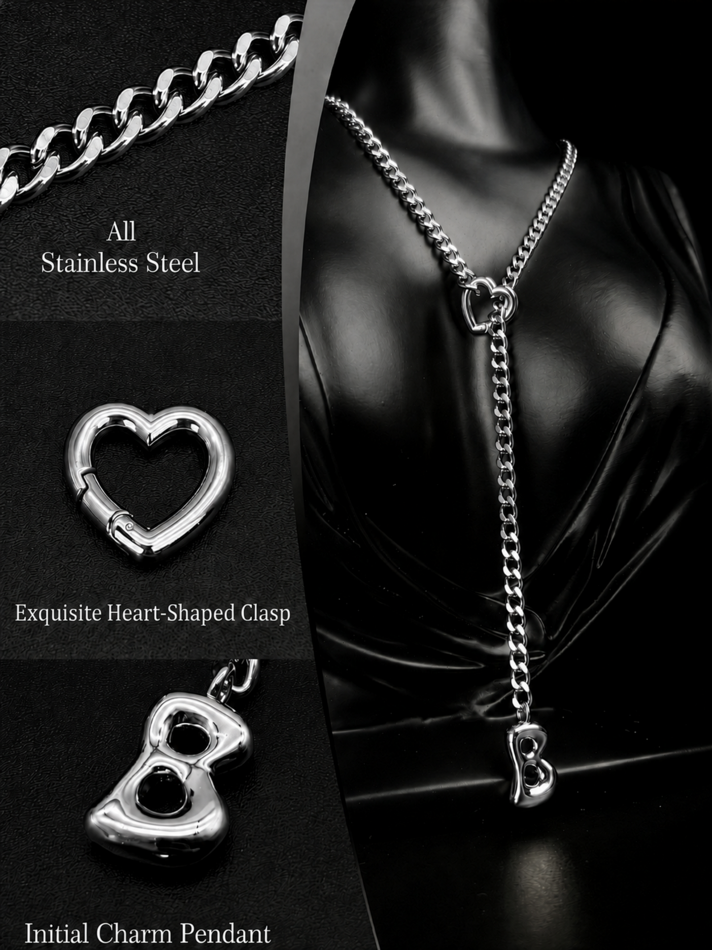 LoveChains™ - Initial Charm Slip Chain Choker