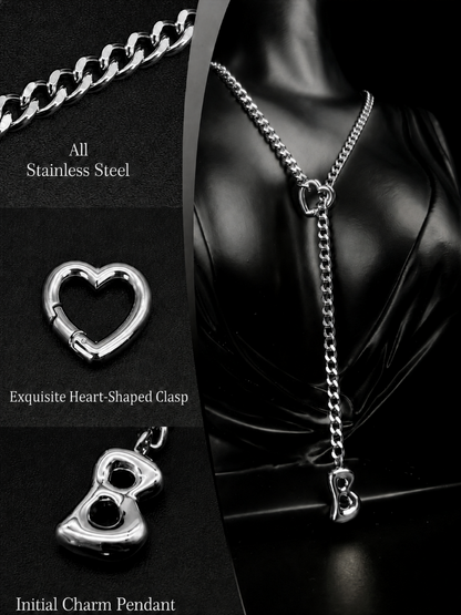 LoveChains™ - Initial Charm Slip Chain Choker