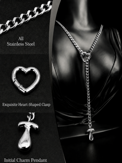 LoveChains™ - Initial Charm Slip Chain Choker