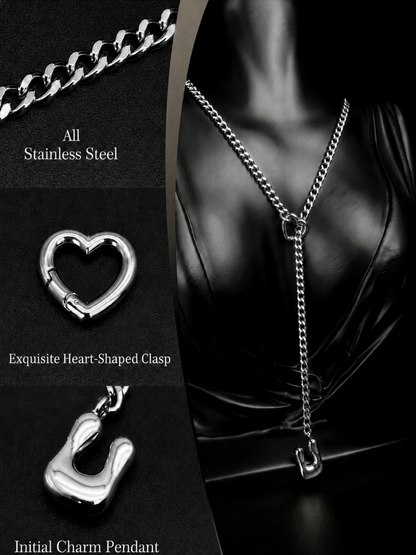 LoveChains™ - Initial Charm Slip Chain Choker