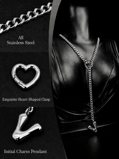 LoveChains™ - Initial Charm Slip Chain Choker