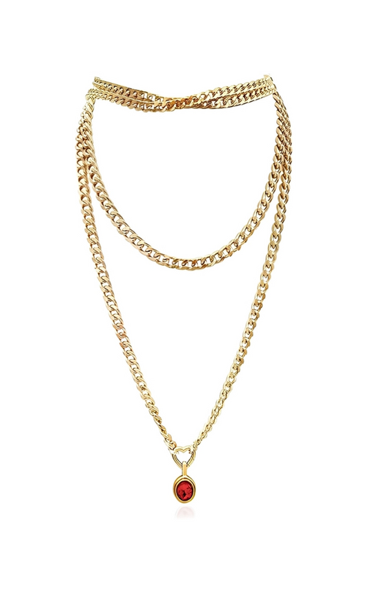 LoveChains™ - Crystal Charm Loop Choker