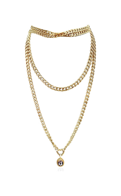 LoveChains™ - Crystal Charm Loop Choker