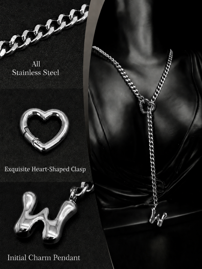 LoveChains™ - Initial Charm Slip Chain Choker