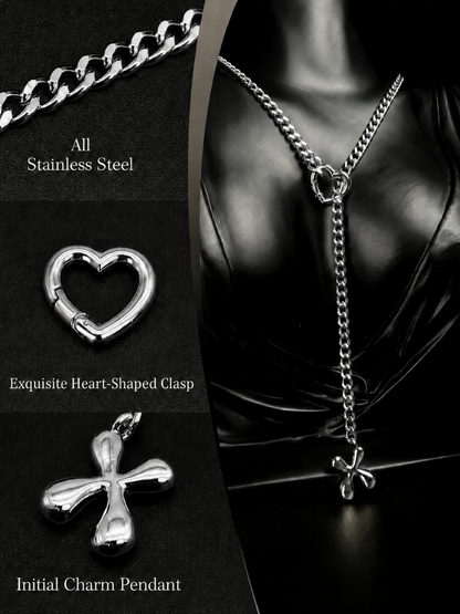 LoveChains™ - Initial Charm Slip Chain Choker