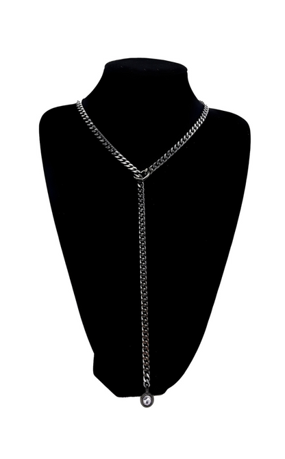 LoveChains™ - Crystal Charm Slip Chain Choker