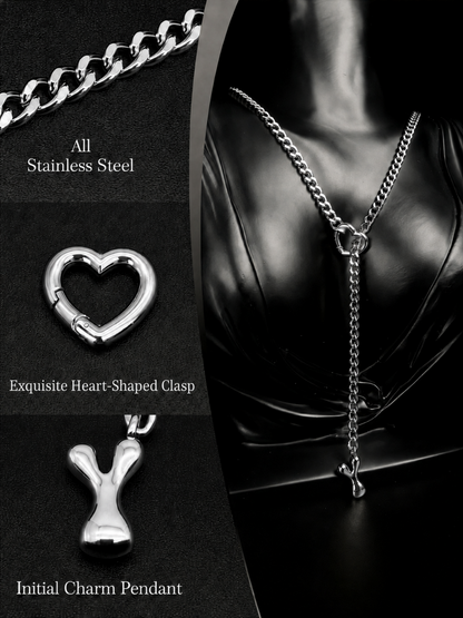 LoveChains™ - Initial Charm Slip Chain Choker