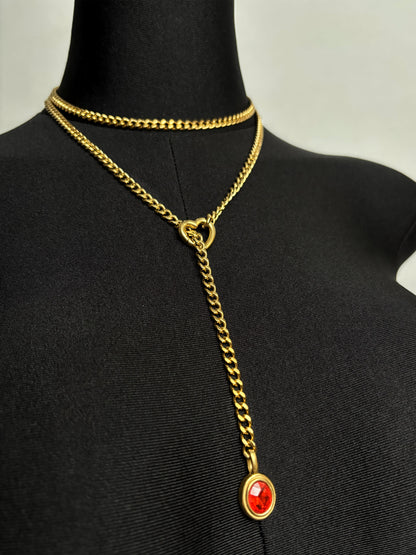 LoveChains™ - Crystal Charm Loop Slip Choker