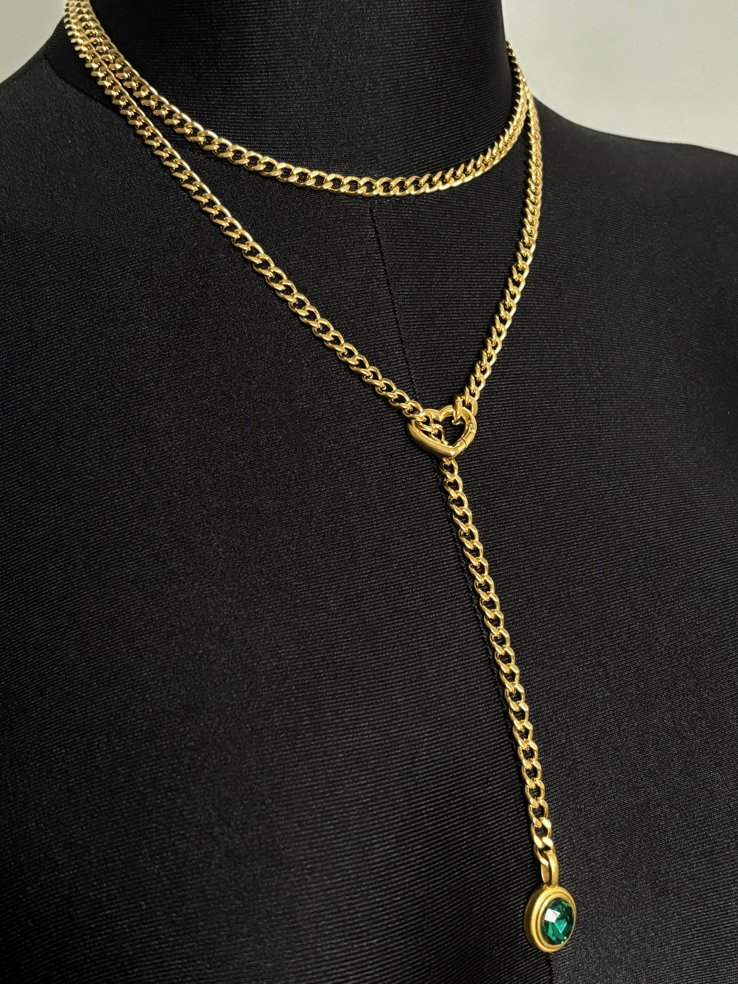 LoveChains™ - Crystal Charm Loop Slip Choker