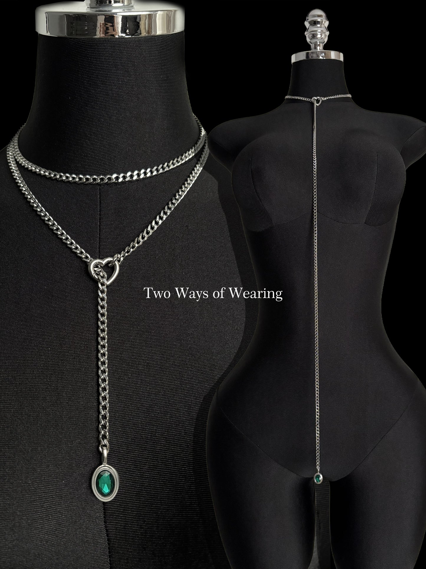 LoveChains™ - Crystal Charm Loop Slip Choker