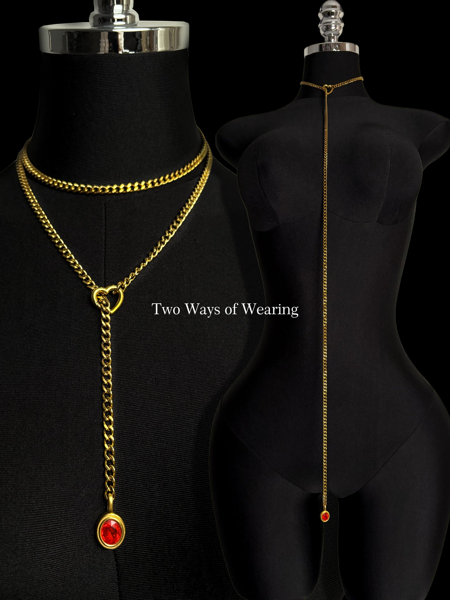 LoveChains™ - Crystal Charm Loop Slip Choker